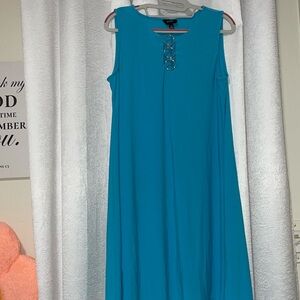 Sky Blue Flowy Dress